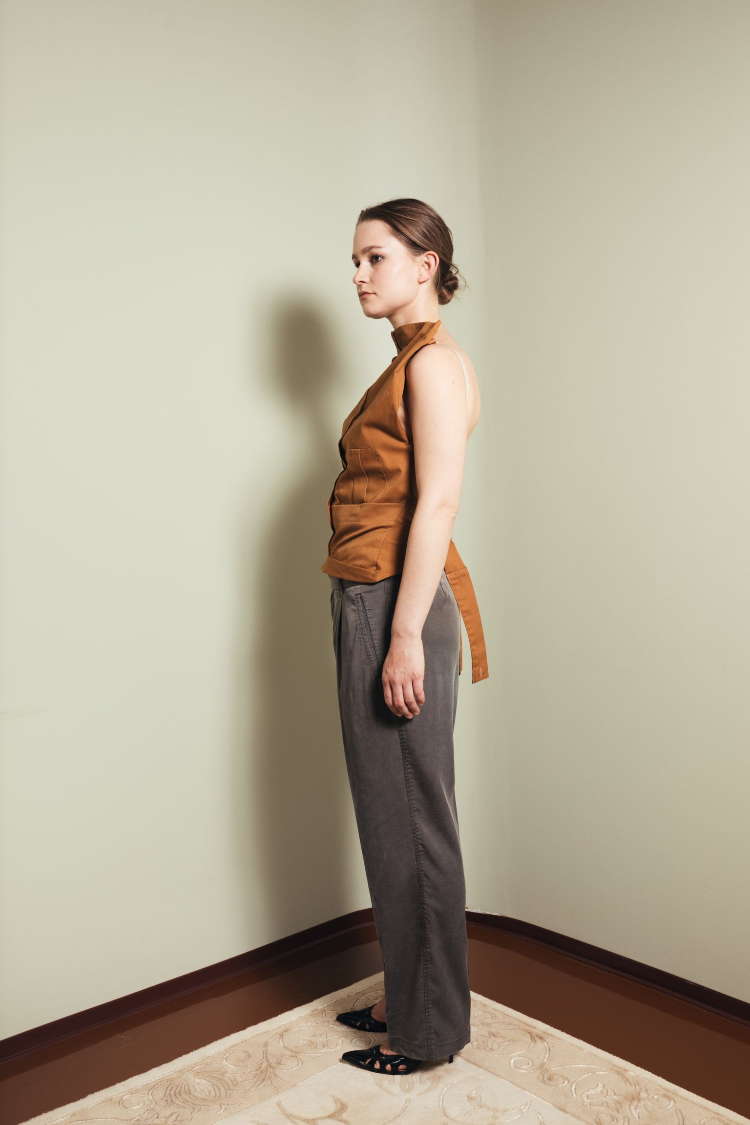 Waist fold trousers S-M