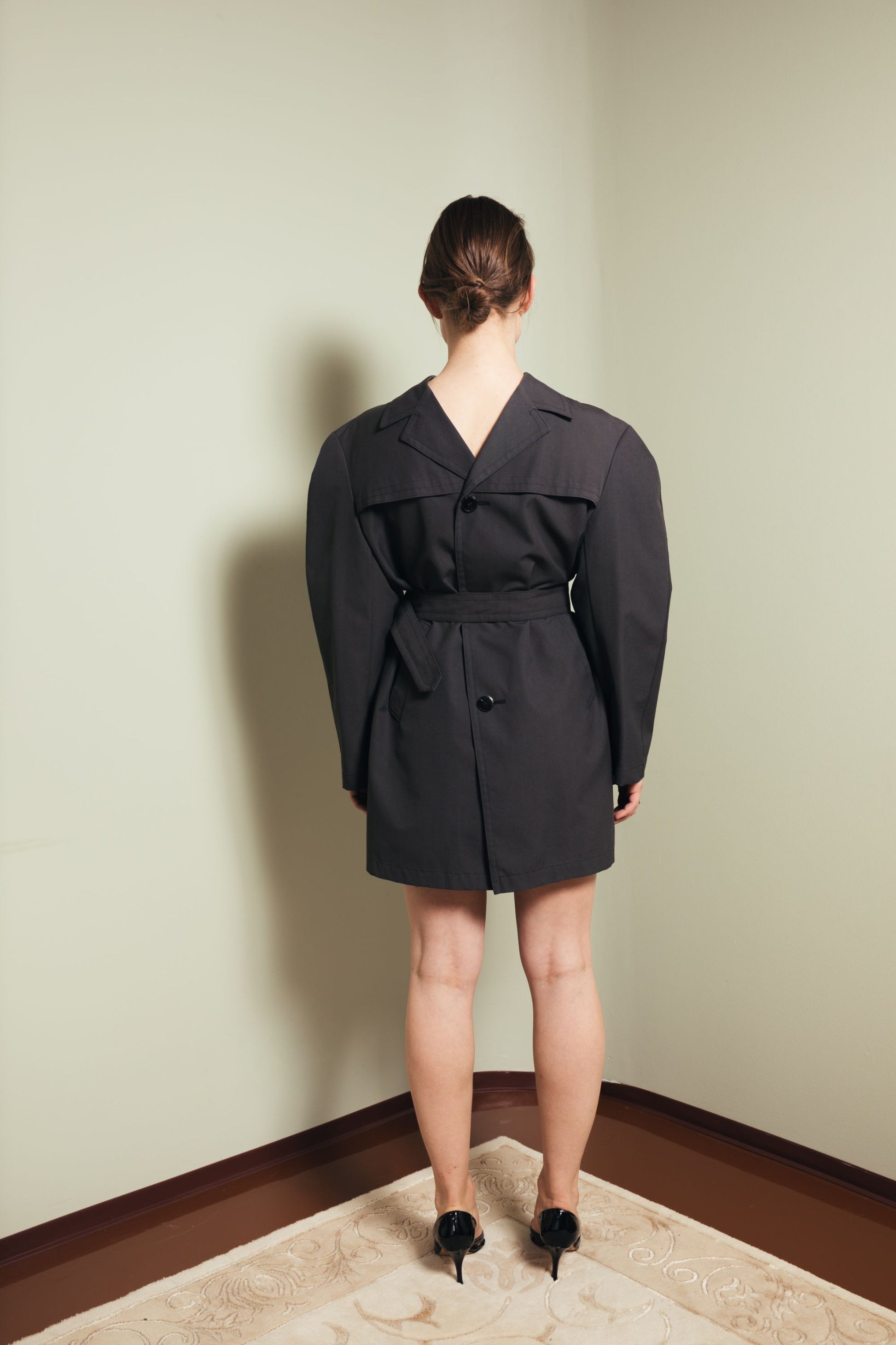 Coat dress in gray S-M