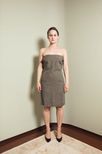 Open back dress S-M