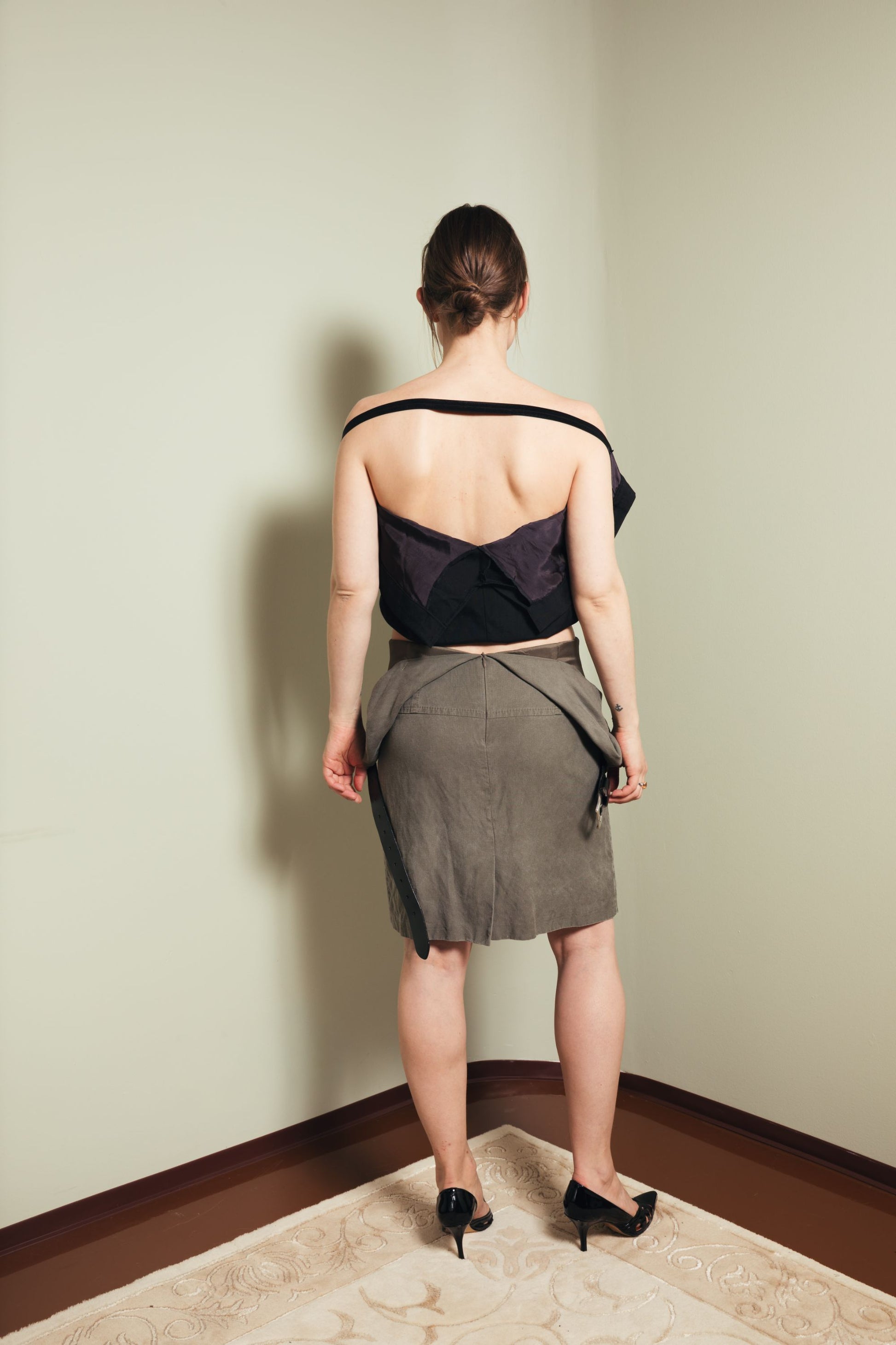 Open back dress S-M