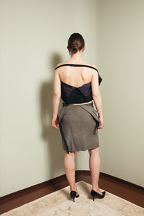 Open back dress S-M