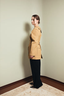 Coat dress in sand S-M