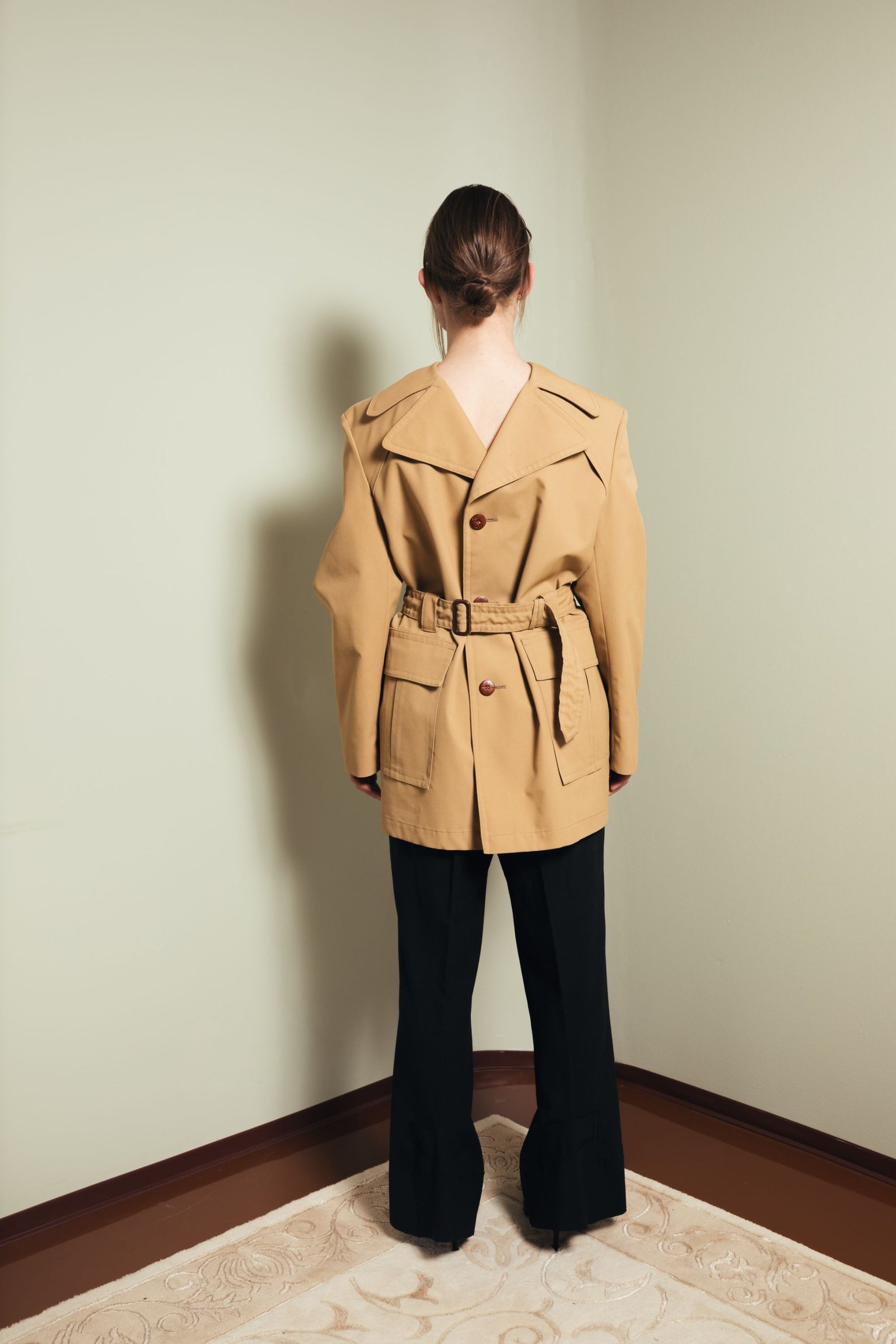Coat dress in sand S-M