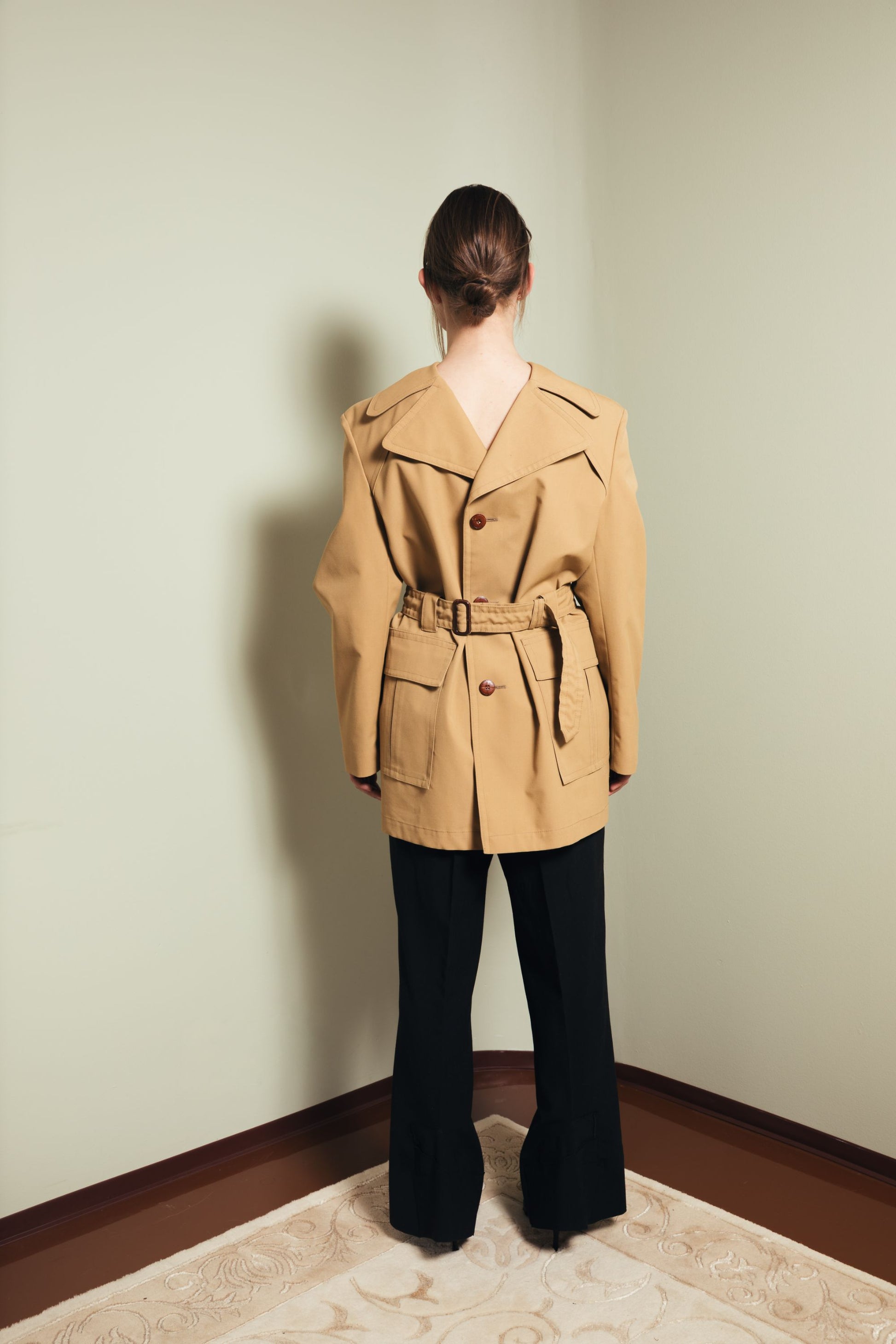 Coat dress in sand S-M