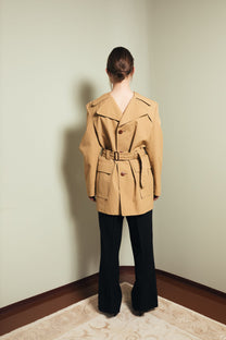 Coat dress in sand S-M