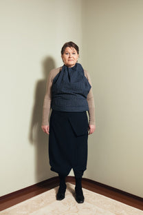High waist skirt in navy L